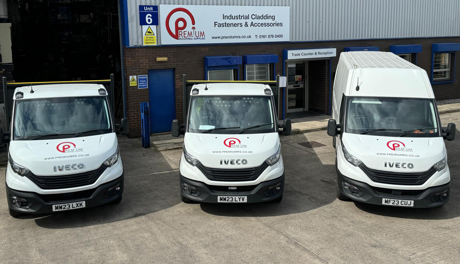 Our own fleet of vehicles